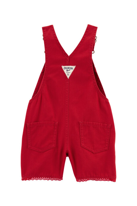 Enterito corto de sarga, con ribete de encaje Sin color