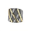 Anillo Tiras-Plata y Oro-Sin Piedra-AN5034 sinpiedra