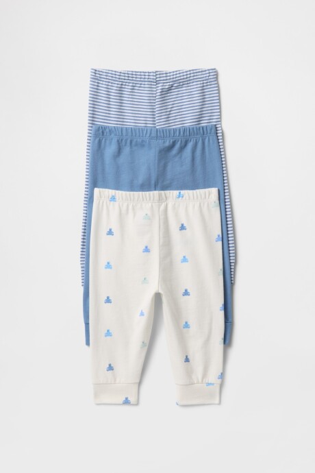 Pantalones Pack X3 Bebé Soft Cornflower