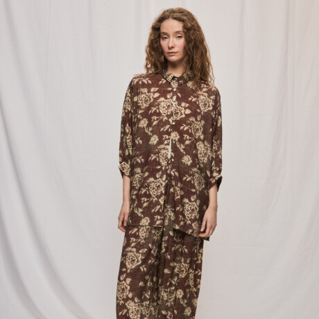 CAMISA ROSSI Marron