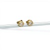Caravanas Punto de Luz oro- Oro bajo - Zirconia - CA8061 conpiedra