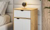 Mesa de luz 1 Cajón 1 Puerta - Linea Dublín Blanco