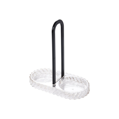Set de 3 Piezas Twist con Soporte de Aceite y Vinagre U