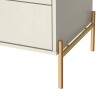 Mesa de Luz Jasper White Gloss