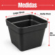Maceta chica 7,5 lts NEGRO