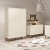 Ropero 3 puertas 2 cajones Infantil - Theo Gris