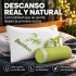 Almohada Viscoelástica con Funda de Bambú y Bolso de Transporte Blanco 1