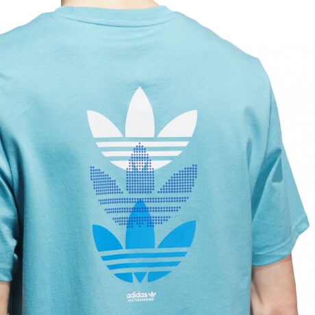 REMERA adidas SKATEBOARDING TRIPLE TREFOIL Light Blue