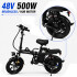 Bicicleta Eléctrica Sg04 Pl 16" 500w 100kg 35kmh NEGRO