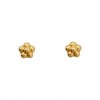 Caravanas Flor Oro 18k- Oro 18k - Sin piedra- CA9501 sinpiedra