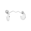 Caravanas Aro Geométrico Circulo incompleto - Plata 925 - CA4092 sinpiedra
