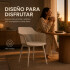 Silla Comedor X4 Cocina Aurora Marcela Nórdica Apoyabrazos Beige 1