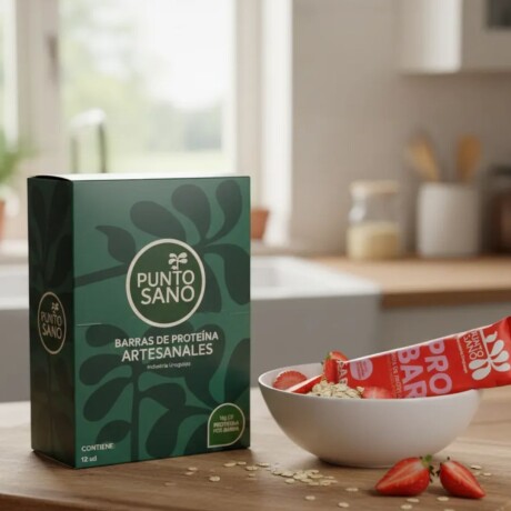 Barra de Proteína 45gr Caja x16 Punto Sano Frutilla