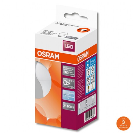 LAMPARA LED OSRAM 7W BIV G8 Lámpara LED OSRAM E27 7W Luz Fría