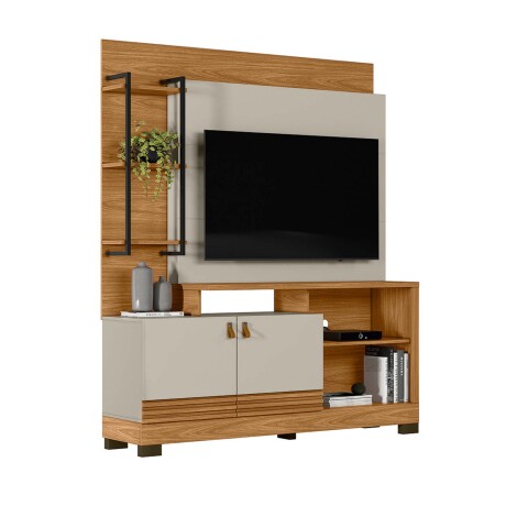 MUEBLE PARA TV MDF-Y-MDP MARRON SAN PABLO MARRON BEIGE