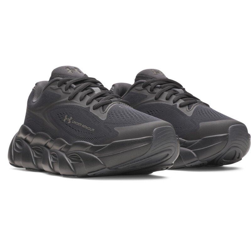 UA W HB Runner 2-WHT BLK-001