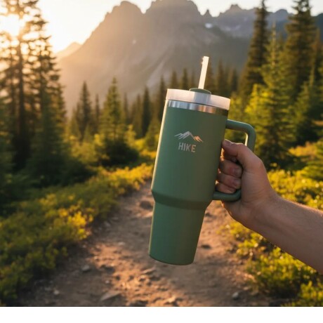 Termo Mega Sip 1180 ML Hike Color Verde