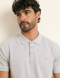 520752 REMERA HARRINGTON LABEL Gris Melange
