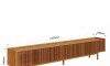 Rack de TV Dune Ripiado 2.2 - Linea Manhattan Natural