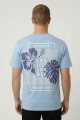 Remera m/c estampada Endless Summer AZUL PIEDRA