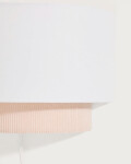 Aplique de pared Bianella de algodón y pana beige 30 cm Aplique de pared Bianella de algodón y pana beige 30 cm