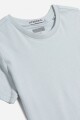 T-shirt manga corta lisa AZUL CLARO