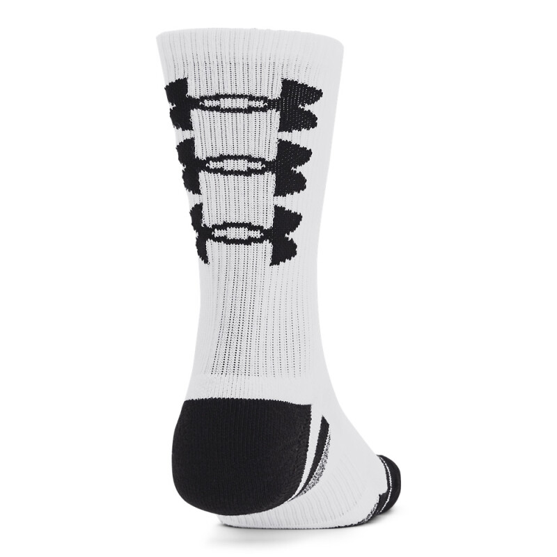 UA Perf Tech Nov 3pk Crew-BLU WHT-101