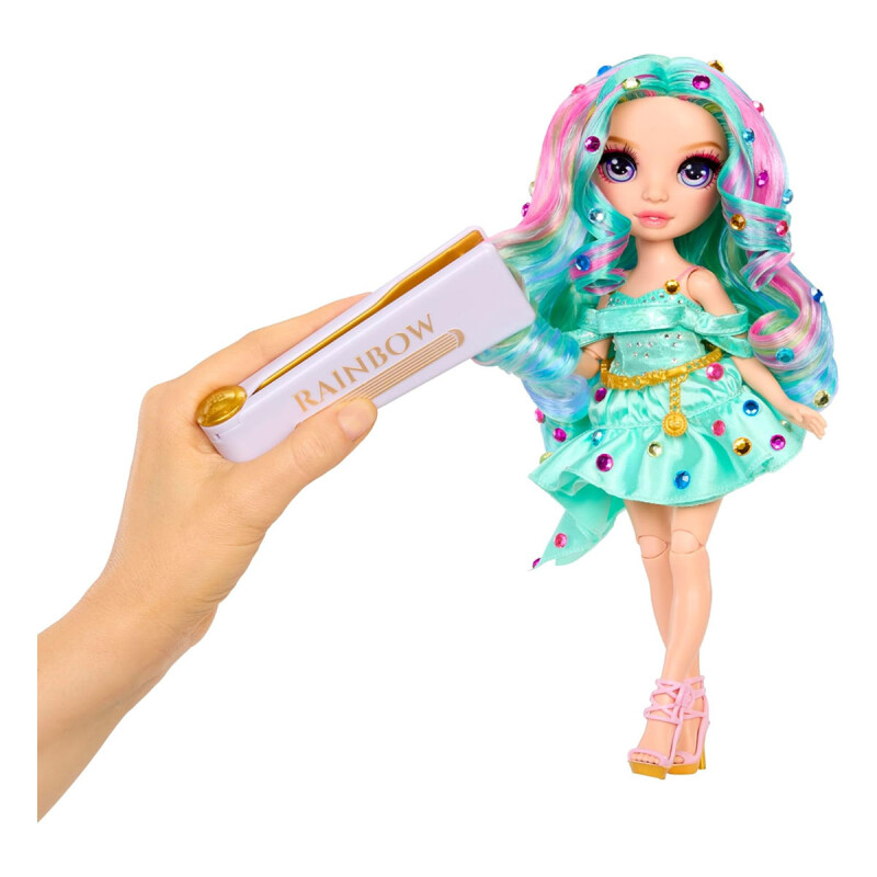 Muñeca Rainbow Brillos Gemas High Be Dazzling 28 cm Celine Turquoise Muñeca Rainbow Brillos Gemas High Be Dazzling 28 cm Celine Turquoise
