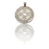 Dije Moneda china-Plata y oro- Sin piedra- CP5387 sinpiedra