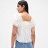SS LACE INSERT BTN FRONT TOP NEW OFF WHITE