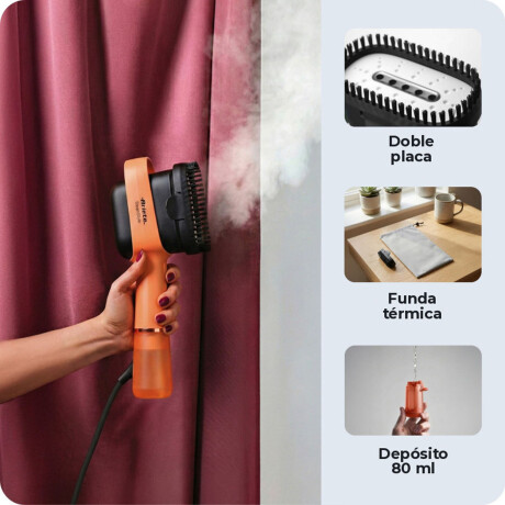 PLANCHA A VAPOR ARIETE 1200W NARANJA CORAL MOD.4301