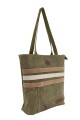 Bolso Tote de Lona Casual Verde