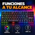 Teclado Gamer Mecánico RGB Xtrike Me GK-989B Anti-ghosting Color Negro