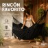 Hamaca Paraguaya Silla Colgante Reforzada Jardín Bolso Color Negro