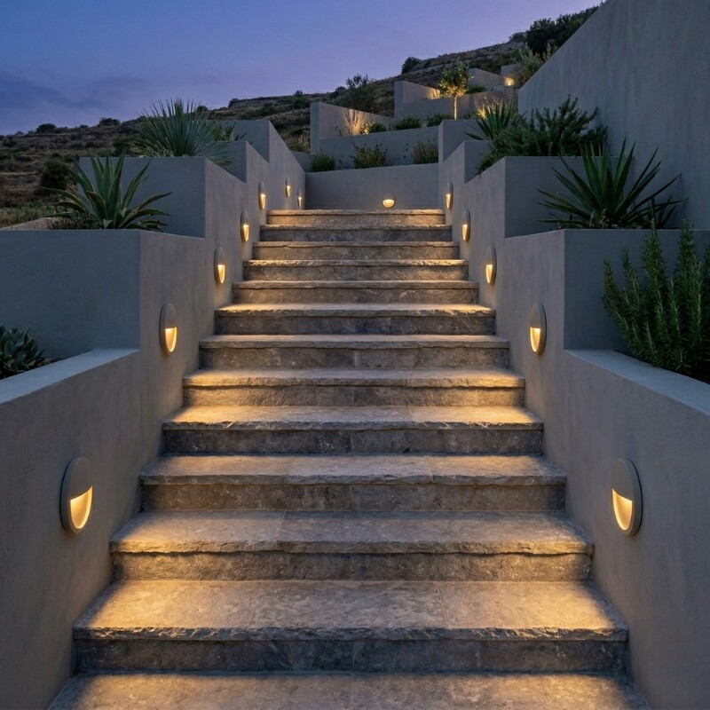 ARTEFACTO EXTERIOR DE PARED GALEANO 3W Luminaria Exterior De Pared Galeano 3W Gris