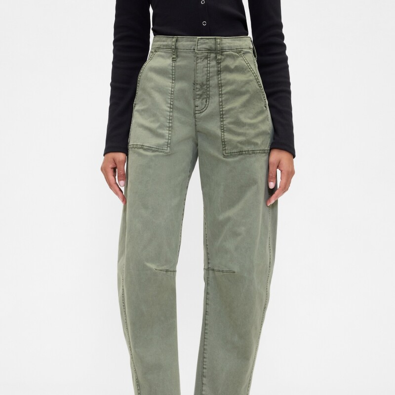 V-KHAKI BARREL MESCULEN GREEN