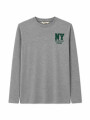 REMERA MANGA LARGA LOCAL GRIS MELANGE M