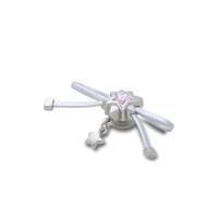 Jibbitz Charm™ Silver Bow And Star Dangle Multicolor