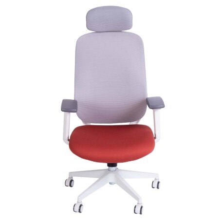 SILLA DE OFICINA MALLA BLANCO DAMASCO