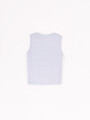 MUSCULOSA ESTAMPADA CELESTE (V)