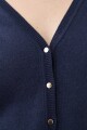 Cardigan escote V azul marino