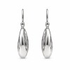 Caravanas Aro Luna Martillados - Plata inflada- CA4198 sinpiedra