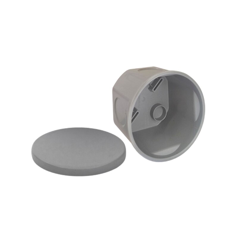 CAJA ESTANCO EXTERIOR Caja Estanco Exterior Redonda 8X5 cm IP44 Gris