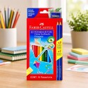 LAPICES DE COLOR FABER CASTELL X 12 UNIDADES + SACAPUNTAS LAPICES DE COLOR FABER CASTELL X 12 UNIDADES + SACAPUNTAS