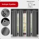 Set x4 paños cortina blackout 1,35m x 1,70m GRIS