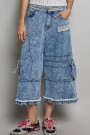 PANTALON DENIM ANCHO Denim