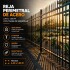 Cerco Reja Perimetral Seguridad Hierro Panel 2,40m x 1,80m Color Negro