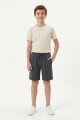 Bermuda en terry liviana GRIS OSCURO
