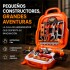 Mochila Caja de Herramientas Infantil 22 Piezas Naranja 1