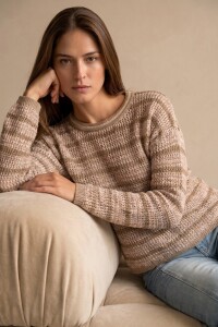 Sweater Texturado Arena
